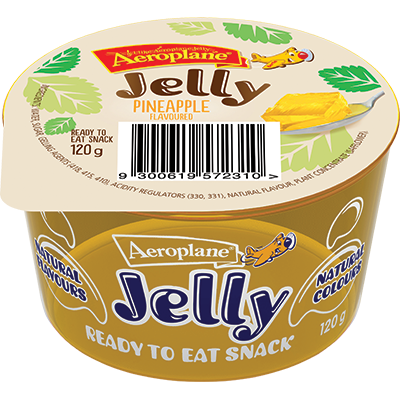 Aeroplane Jelly Pineapple Flavoured Ready to Eat Jelly Cup