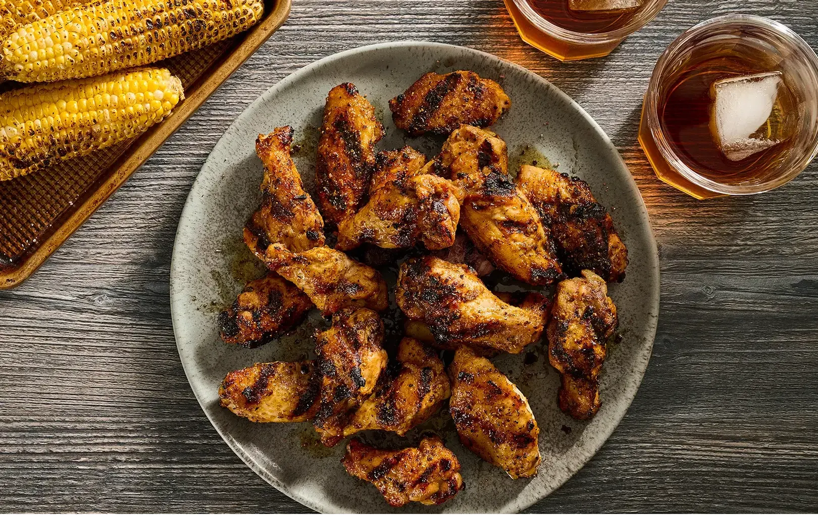 Sticky Tennessee Whiskey Honey Grilled Wings