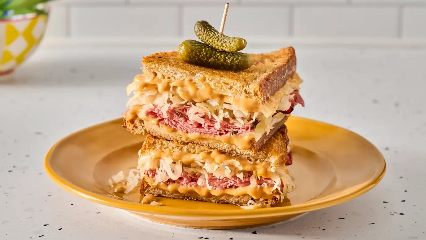 Maple Mustard Hot Pastrami and Cheese