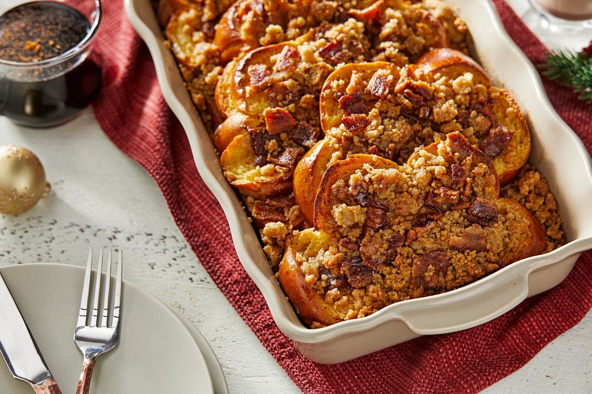 OLD BAY Bacon Streusel French Toast