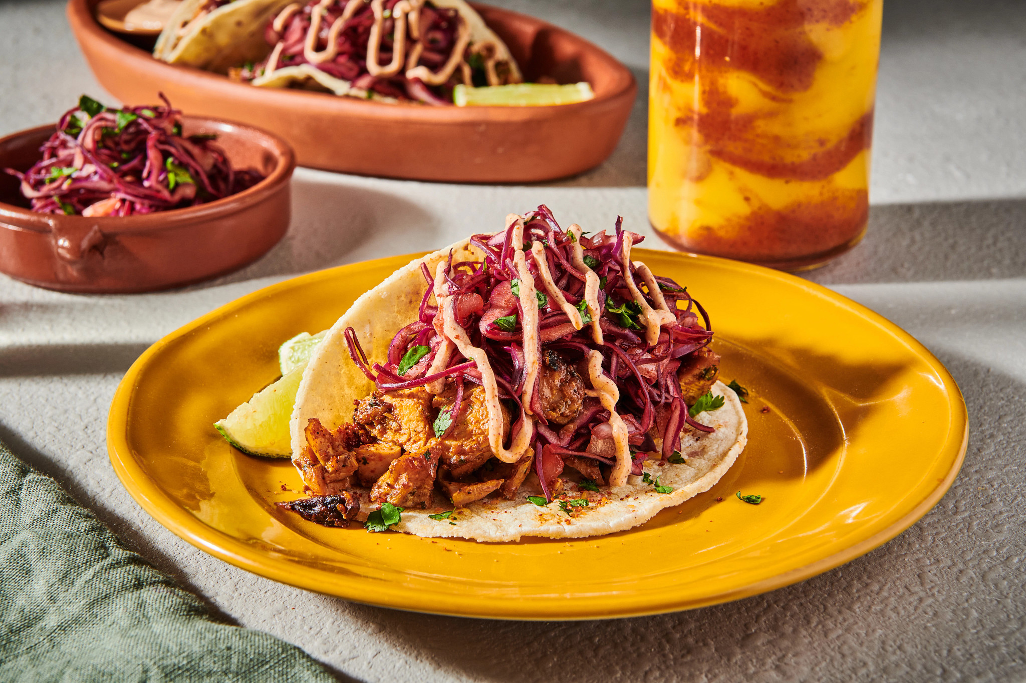 Chili Lime Tequila Chicken Tacos