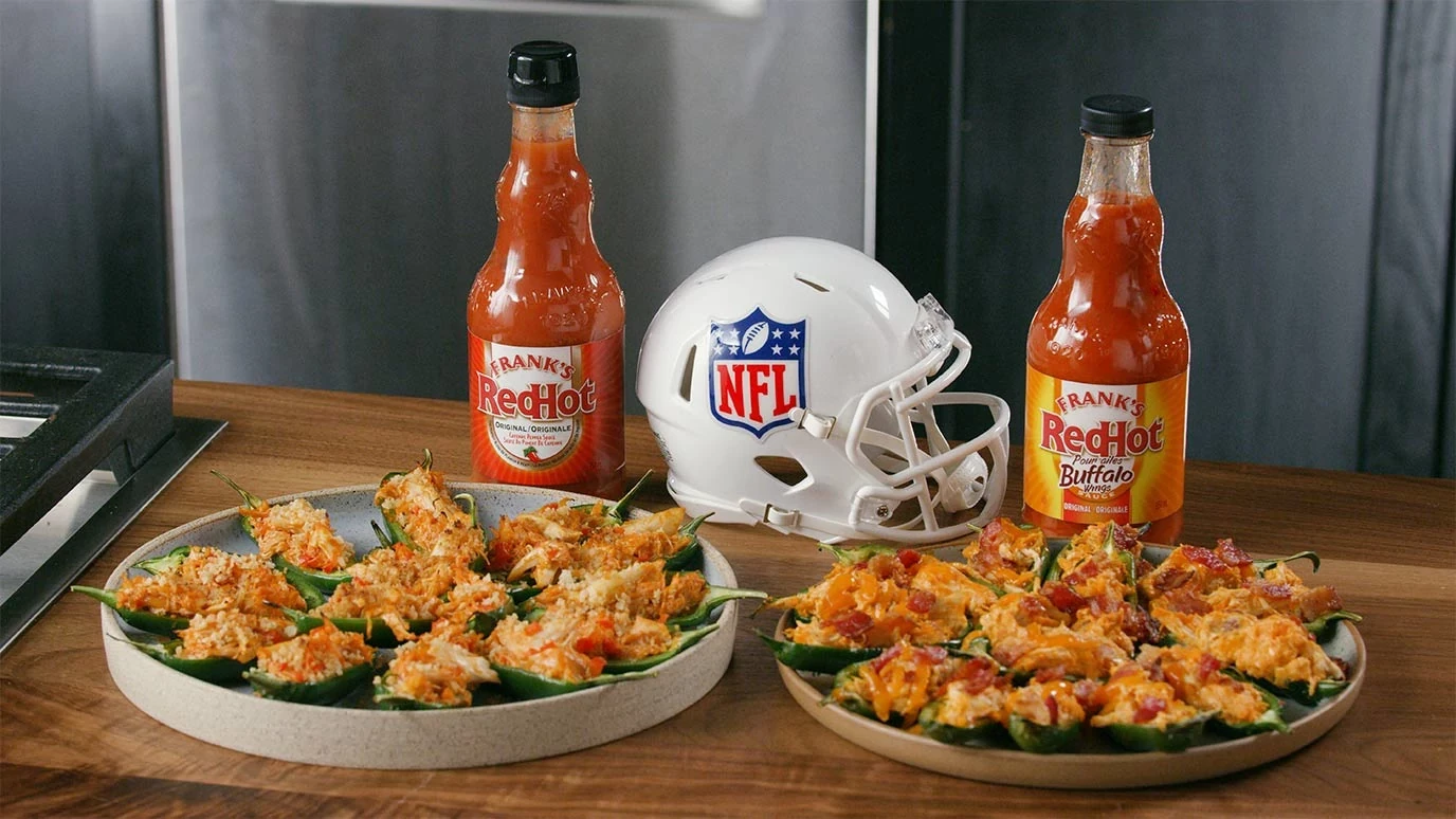 Frank's RedHot Deviled Crab Jalapeño Poppers