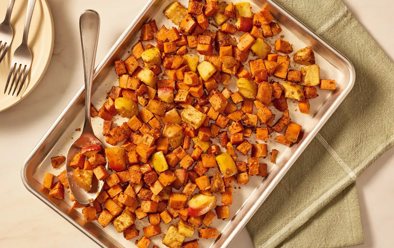 Roasted Sweet Potatoes and Apples