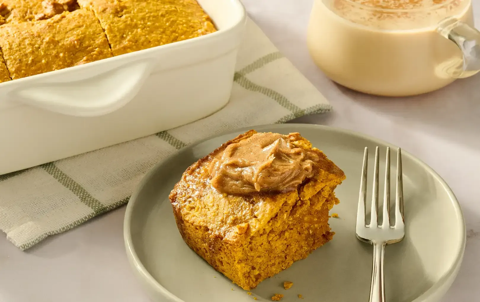 Pumpkin Pie Spice Cornbread with Pumpkin Spice Latte Butter