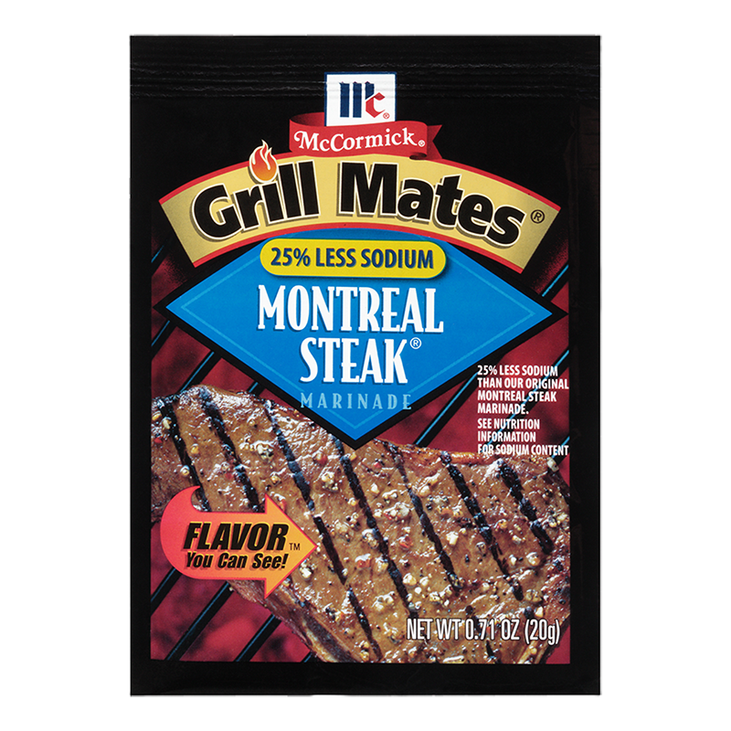 grill mates  less sodium montreal steak marinade