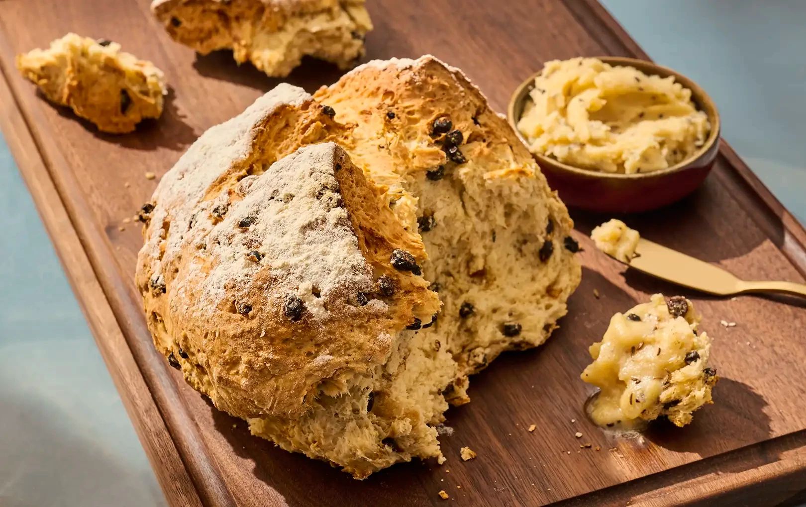 Irish Soda Bread with Caraway Infused Honey Butter