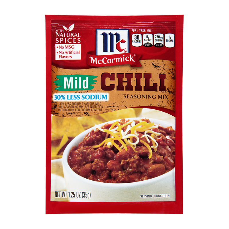chili seasoning mimild  less sodium