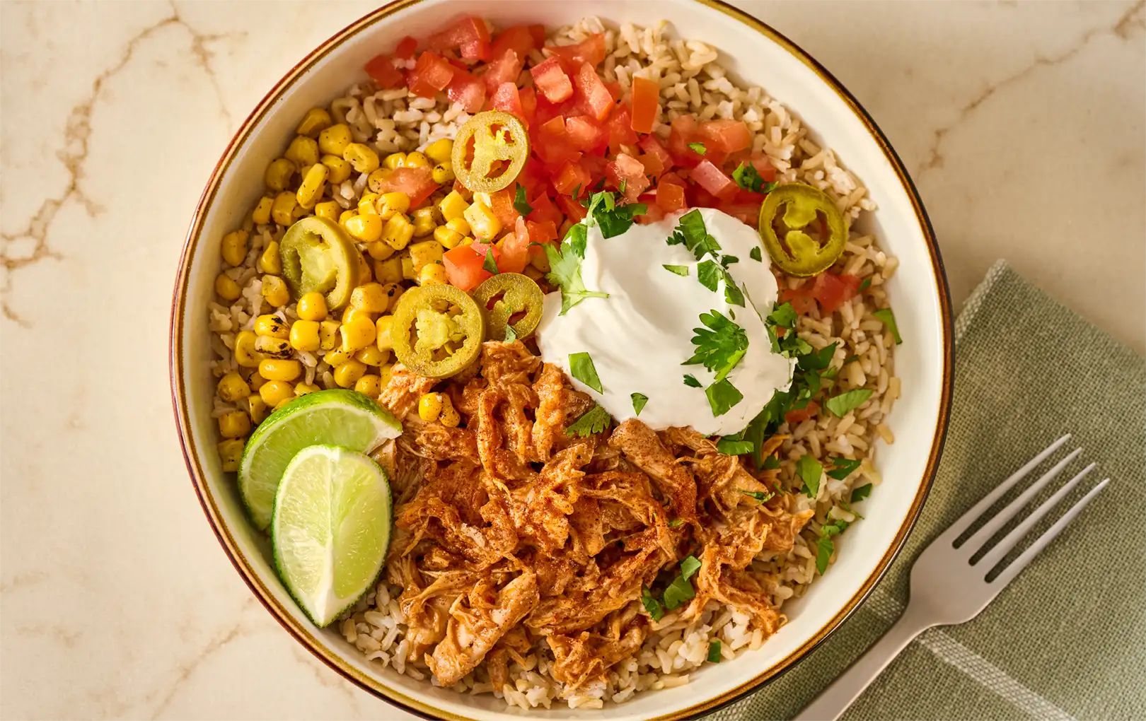 Slow Cooker Honey Chipotle Chicken Bowls