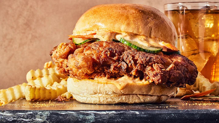Vietnamese Cajun Fried Chicken Sandwich