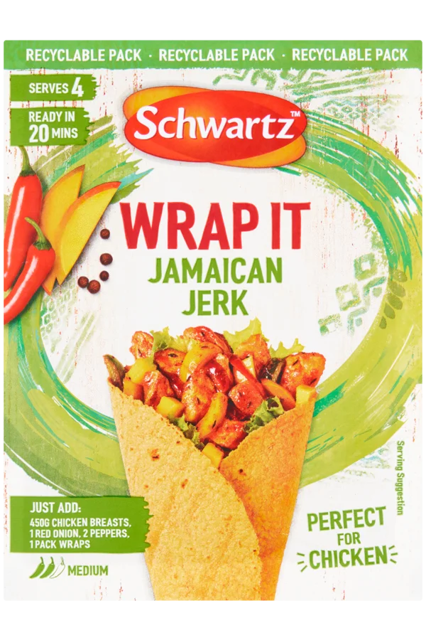 Schwartz Jamaican Jerk Wrap It Recipe Mix