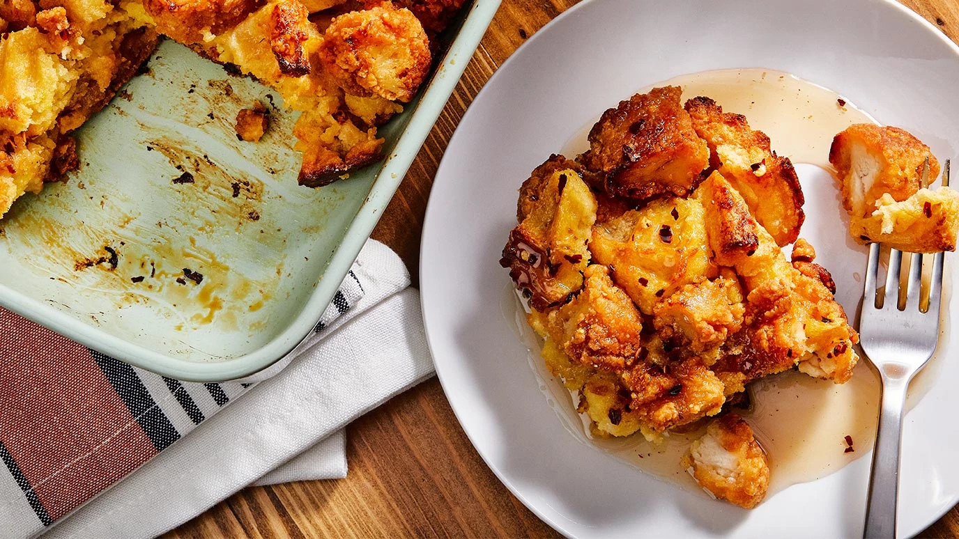 Chicken and Waffles Casserole