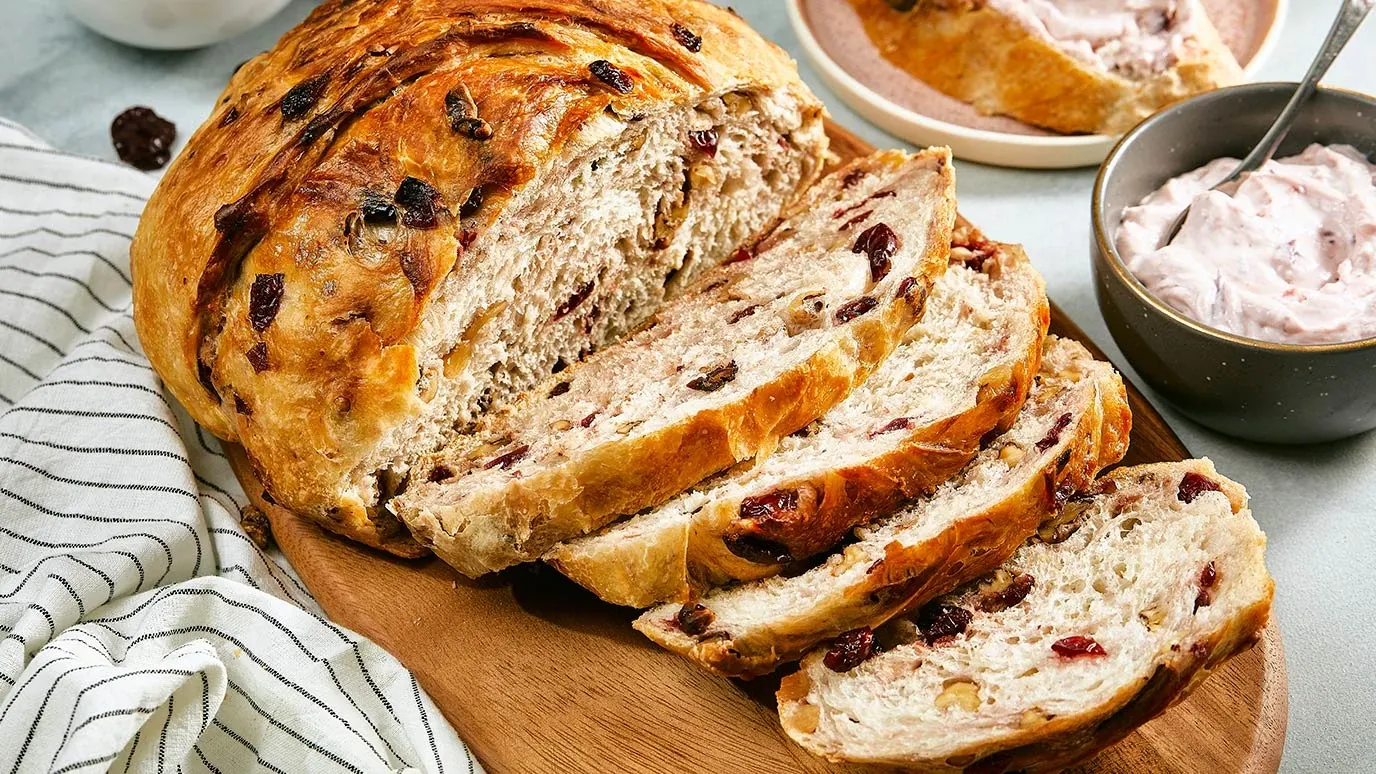 Cranberry Walnut Dutch Oven Bread