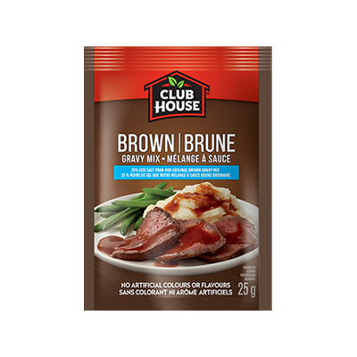 25 less salt brown gravy mix