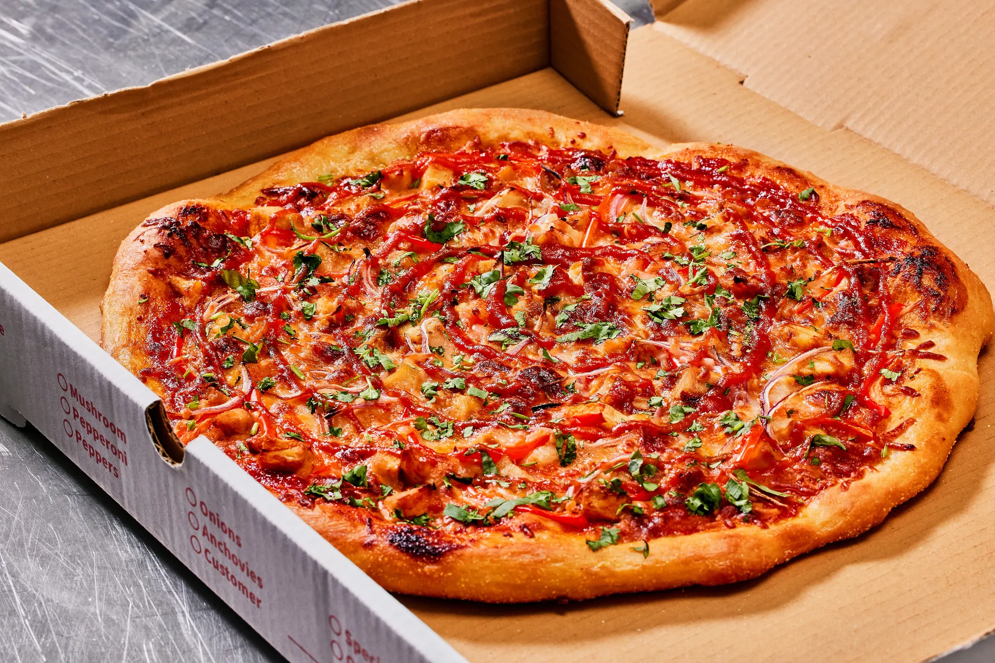 Hawaiian BBQ Chicken Pizza