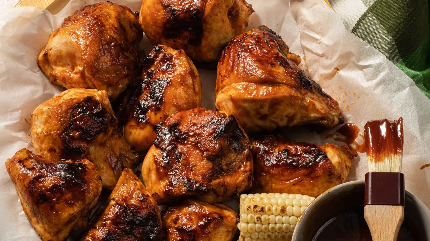 Bourbon Ginger Glazed Chicken