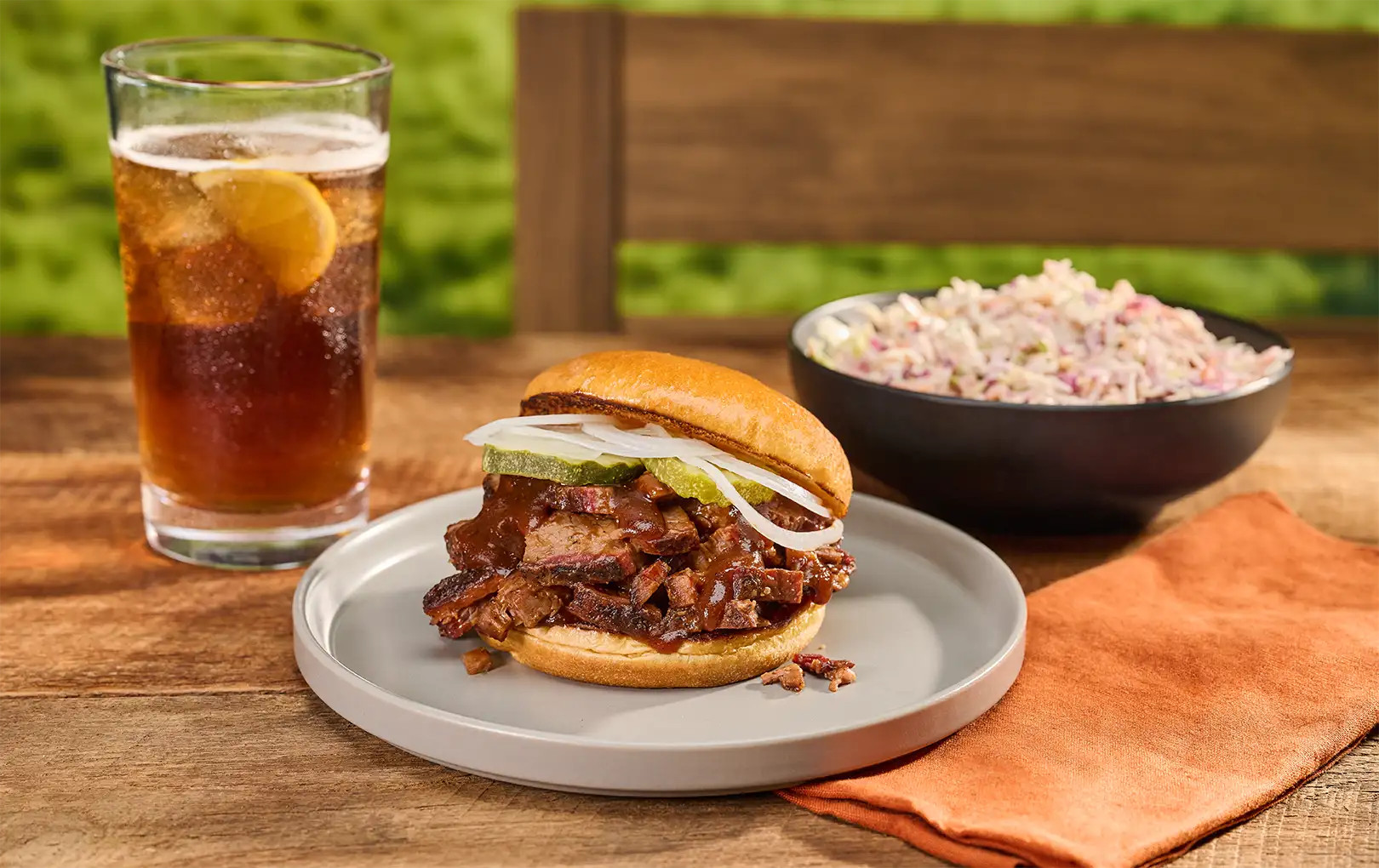 Texas-Style Chopped Brisket Sandwich