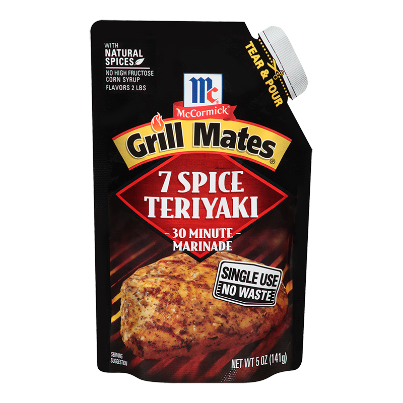 grill mates  spice teriyaki single use marinade