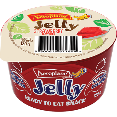 Aeroplane Jelly Strawberry Flavoured Ready to Eat Jelly Cup