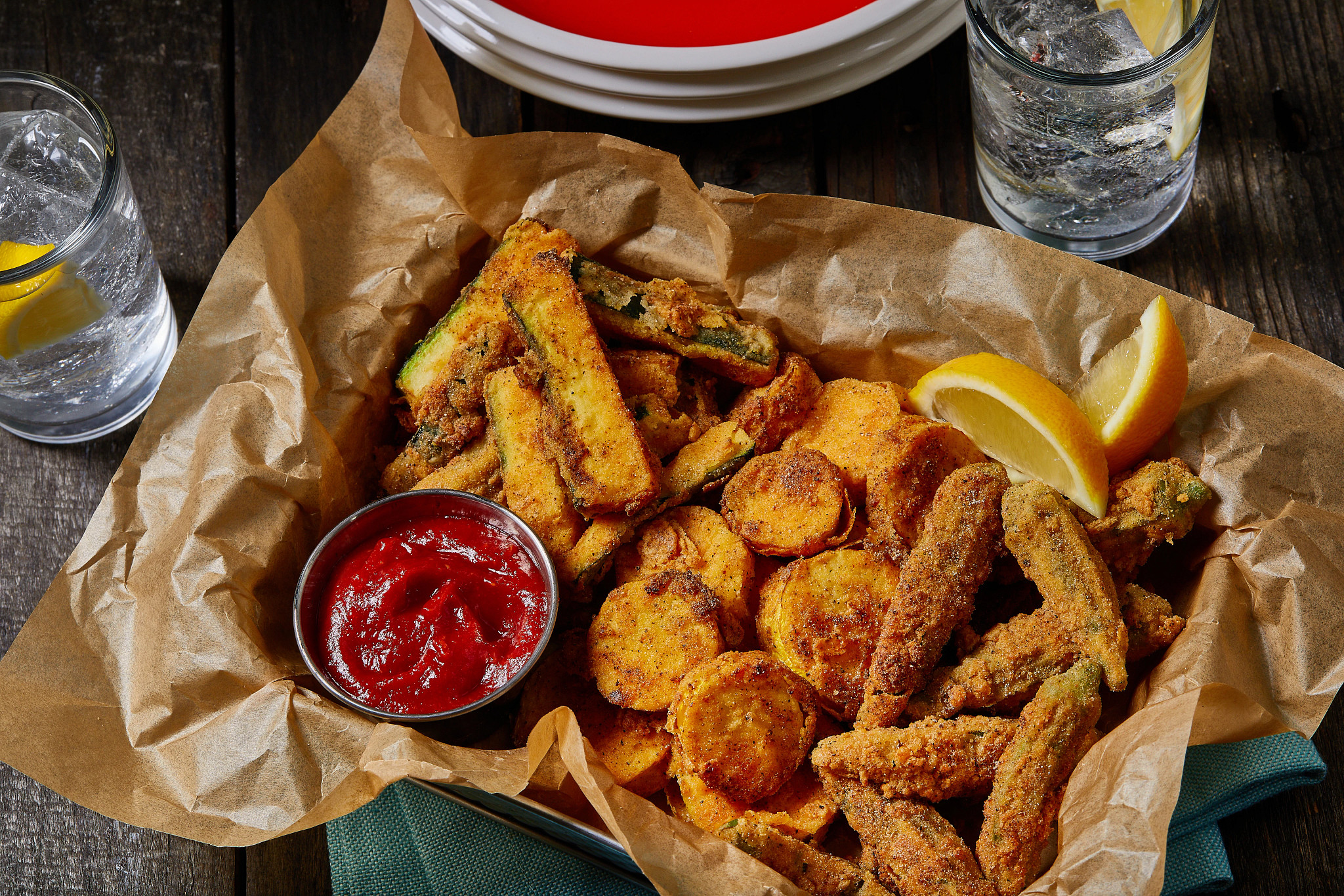 Zesty Lemon and Pepper Fried Vegetables