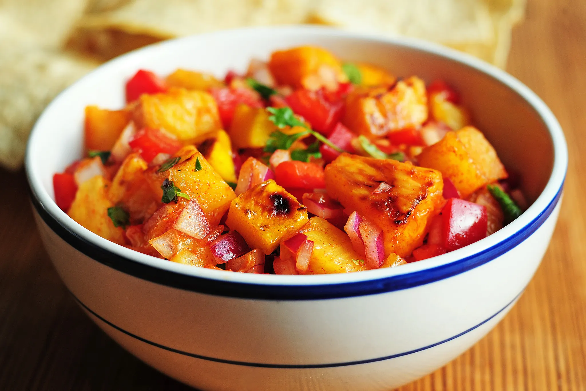 Smoked Paprika Grilled Tequila Lime Fruit Salsa