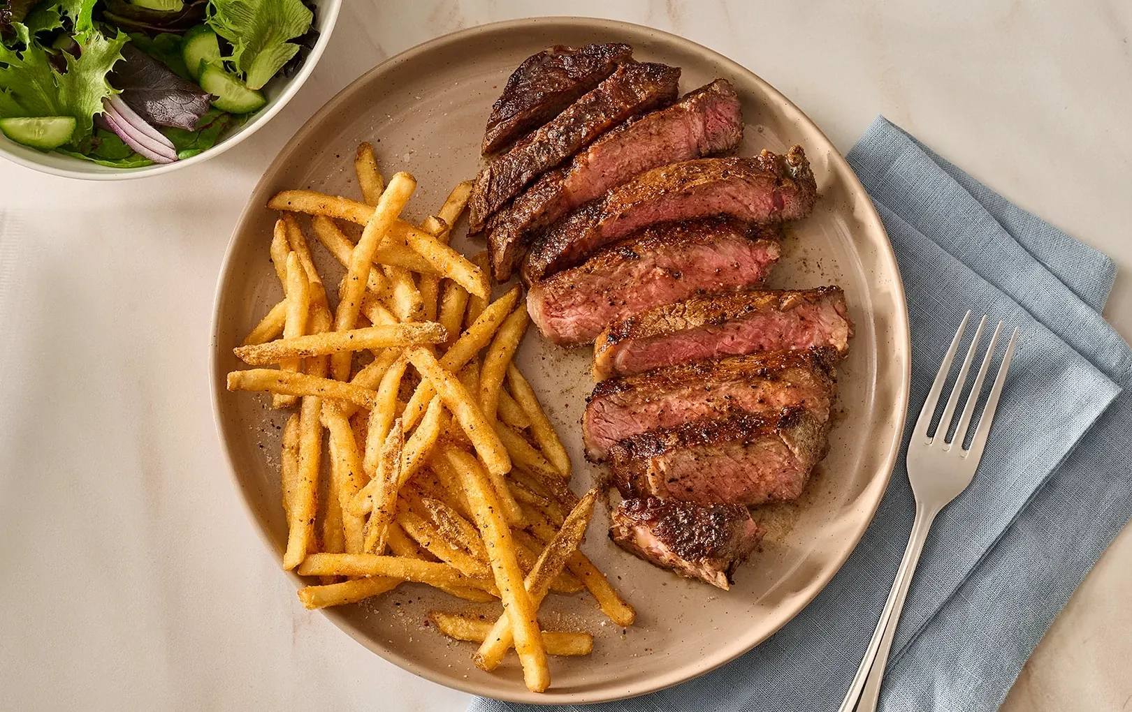 Pan-Seared Steak and Fries