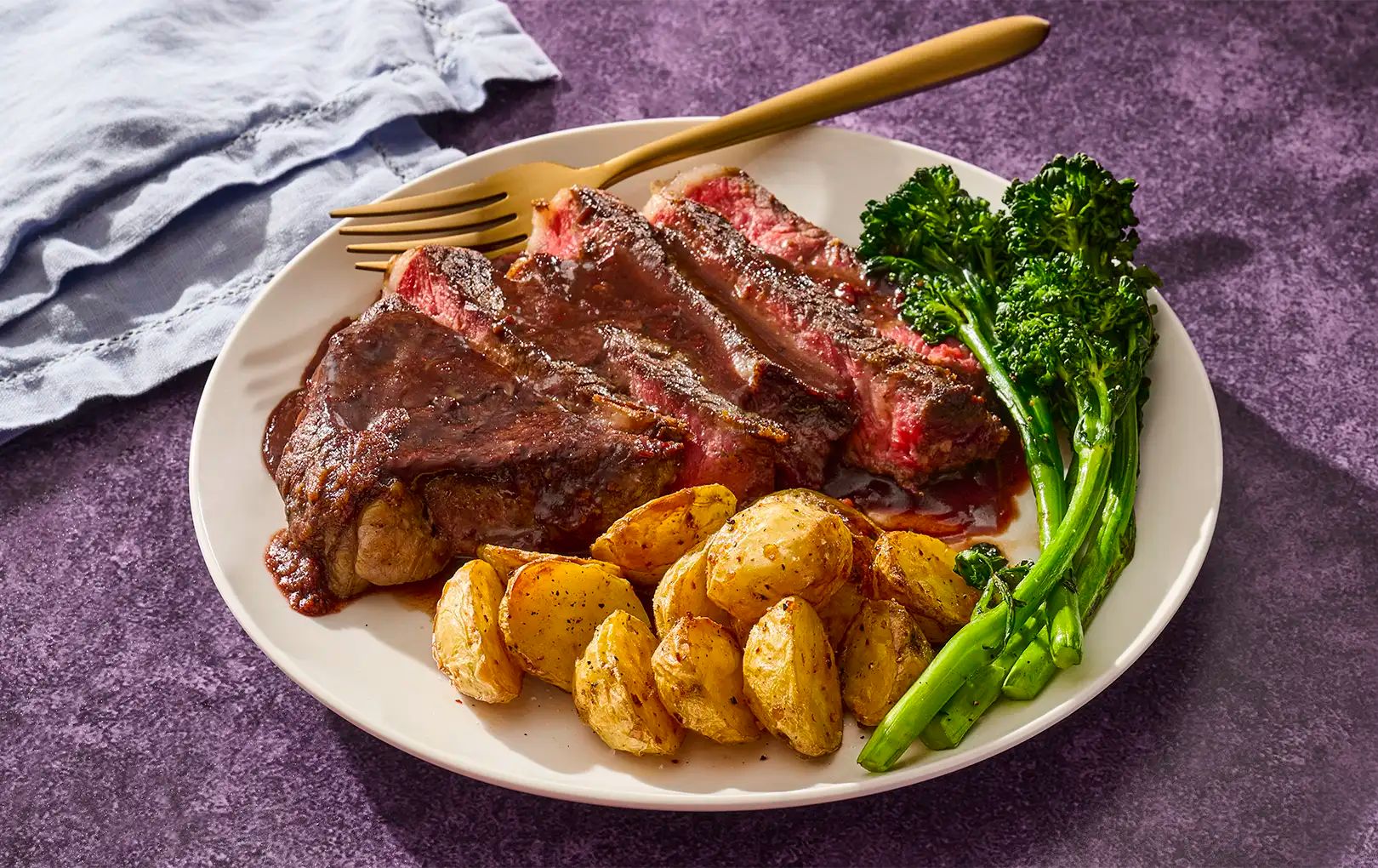 Pan-Seared Steak with Black Currant Sauce