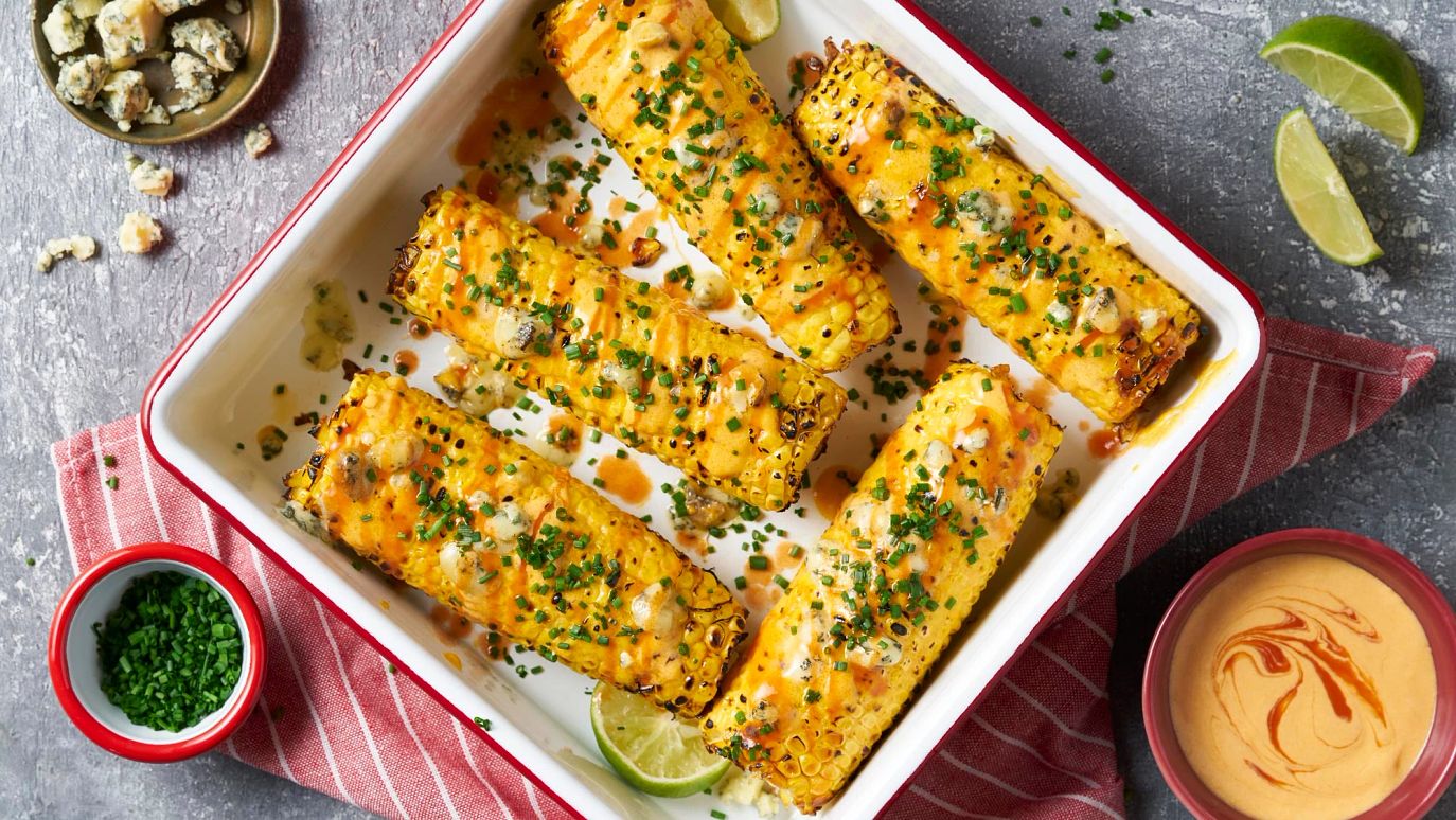 Spicy Buffalo Corn on the Cob