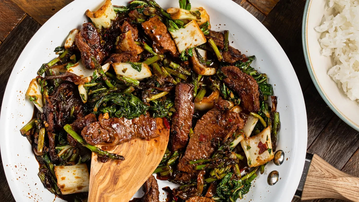 Lamb and Basil Stir Fry