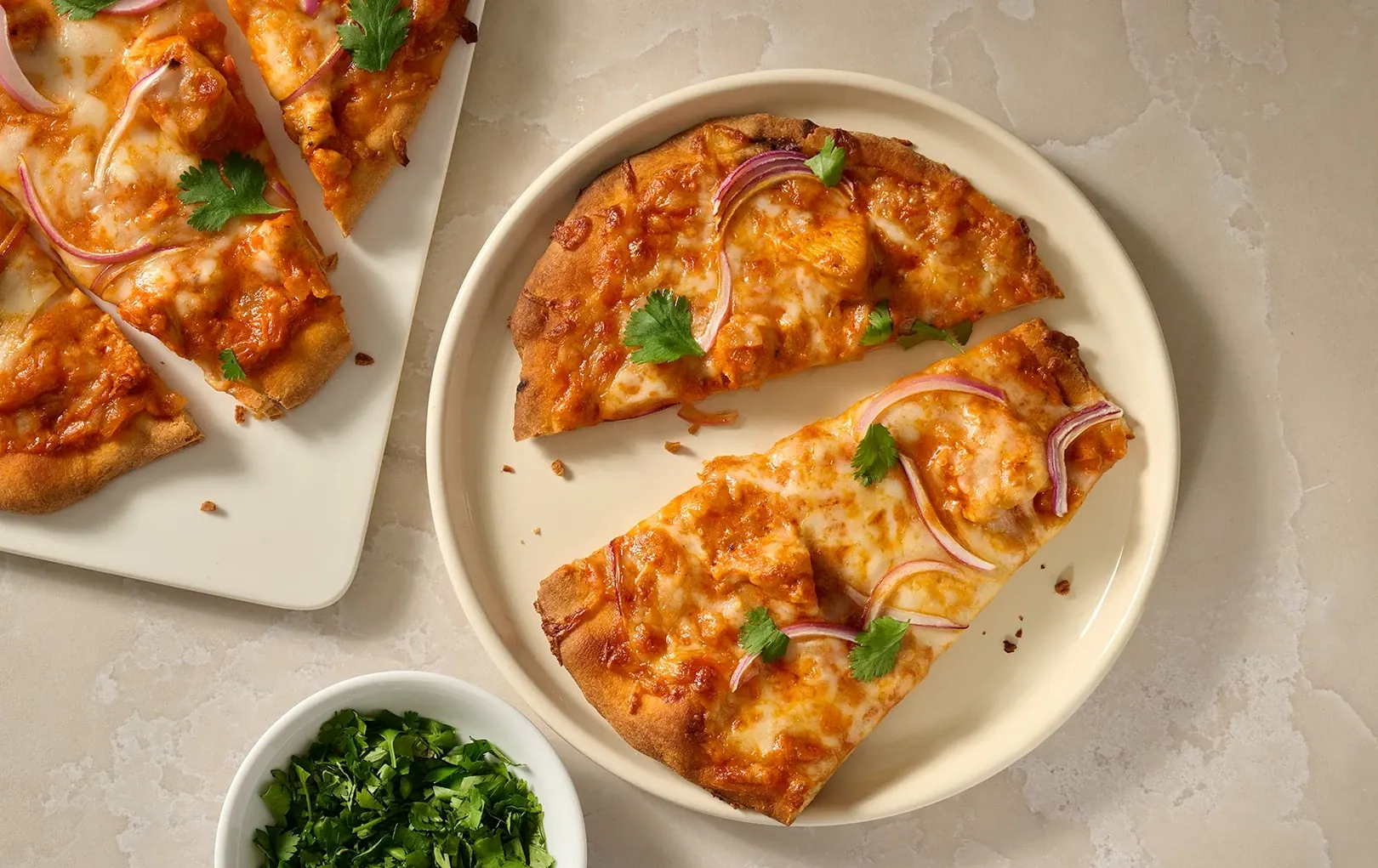 Chicken Tikka Masala Naan Pizza