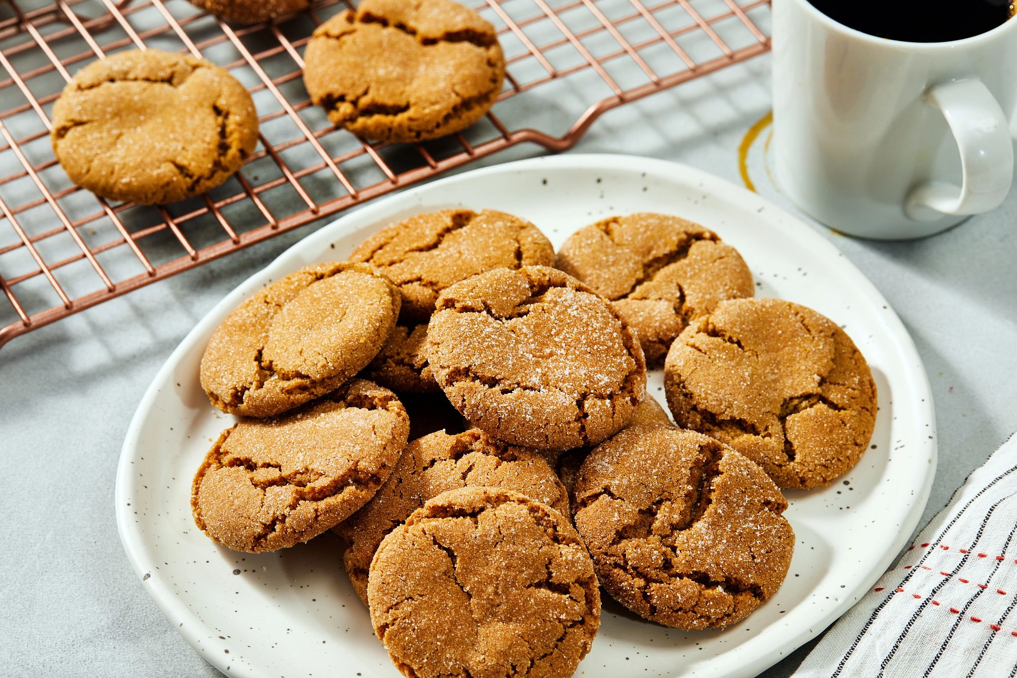 Cinnamon Gingersnap Cookies