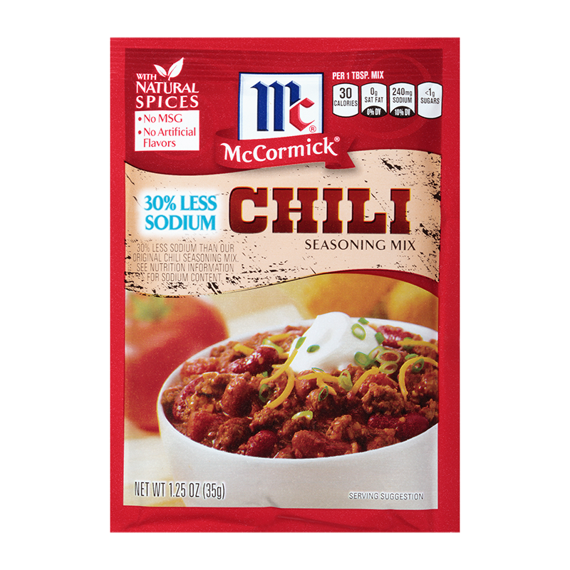 chili seasoning mi less sodium
