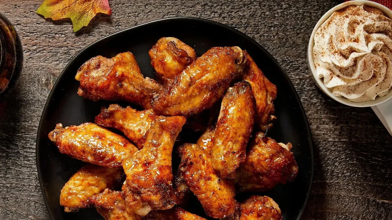 Air Fryer Buffalo Pumpkin Spice Wings
