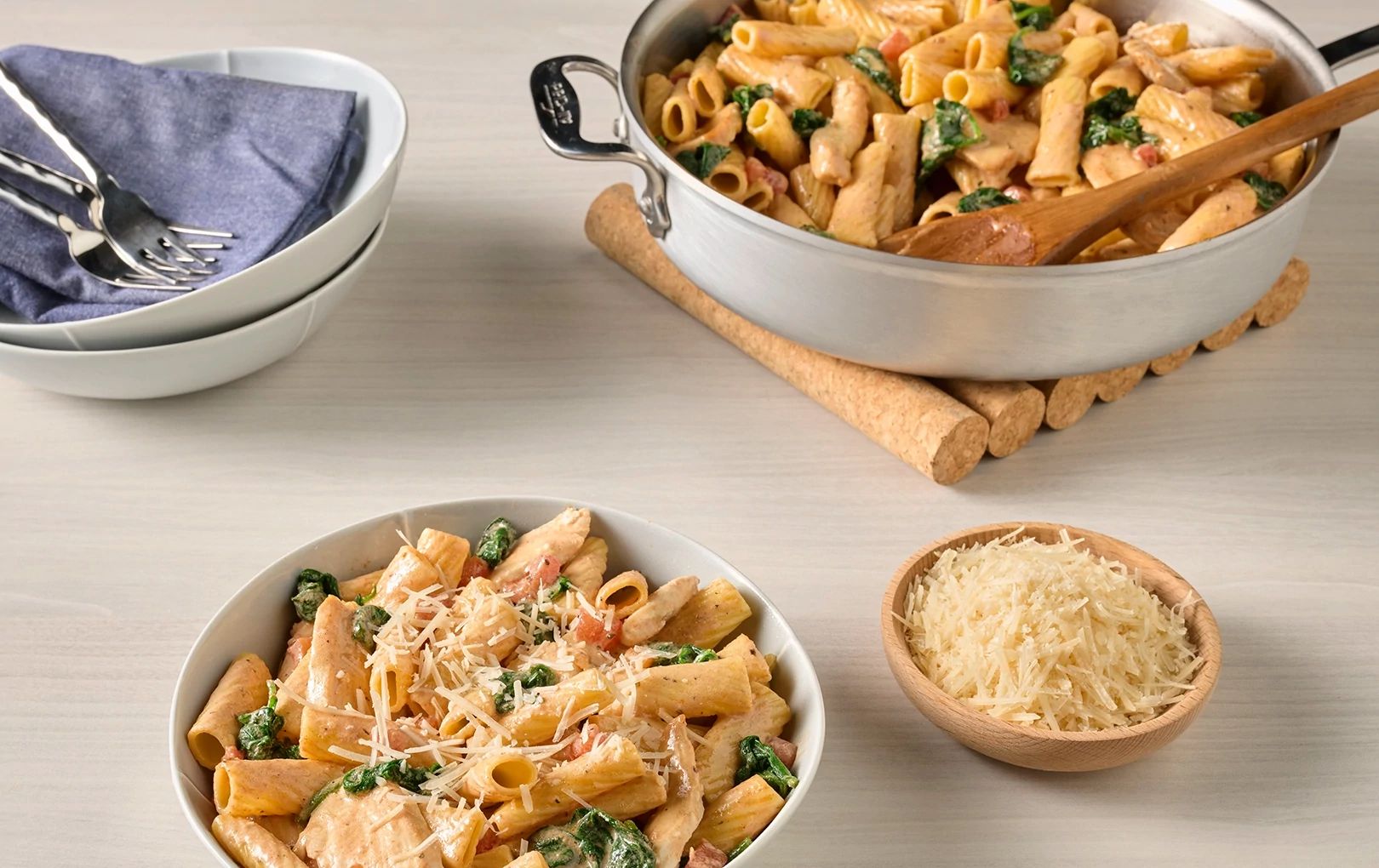 Creamy Tuscan Chicken and Pasta