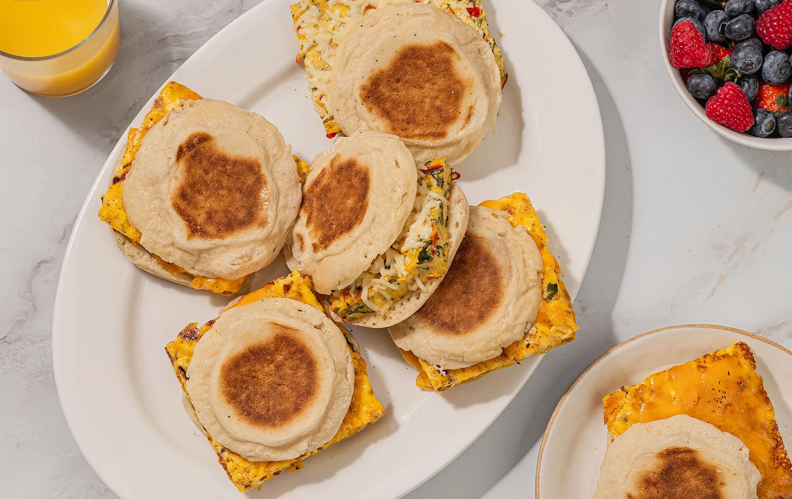 Egg and Cheese Breakfast Sandwiches