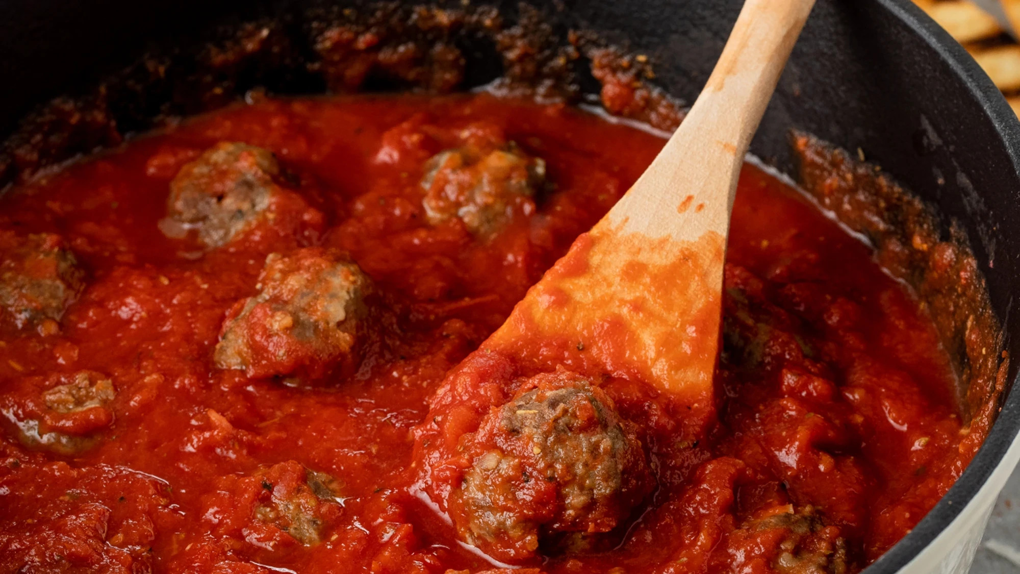Italian Herb Meatballs with Pomodoro Sauce