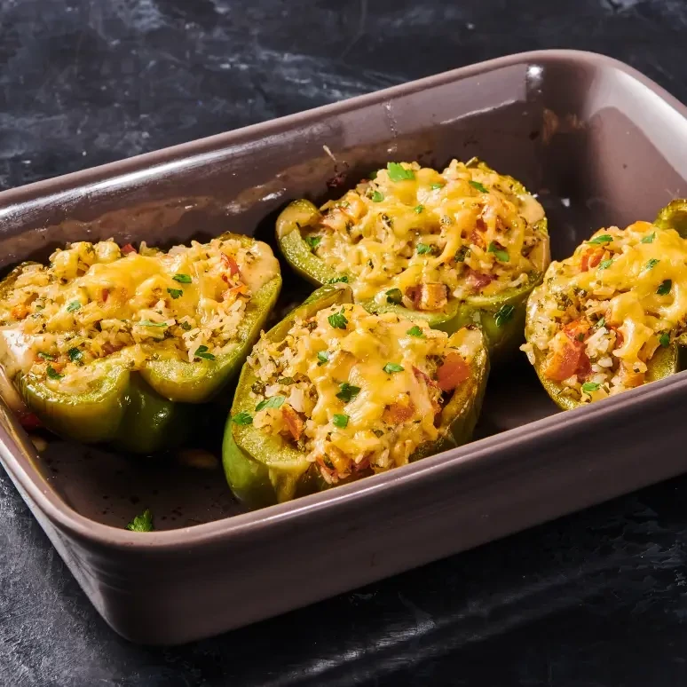 Franks RedHot Garlic Parm Stuffed Peppers Franks RedHot Garlic Parm Stuffed Peppers
