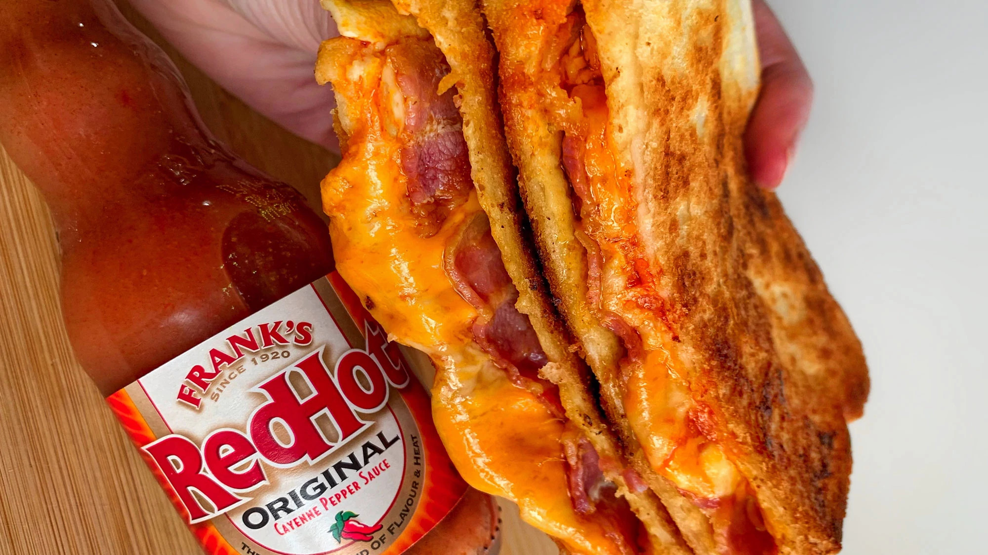 @FitWaffle’s Folded Egg Sandwich