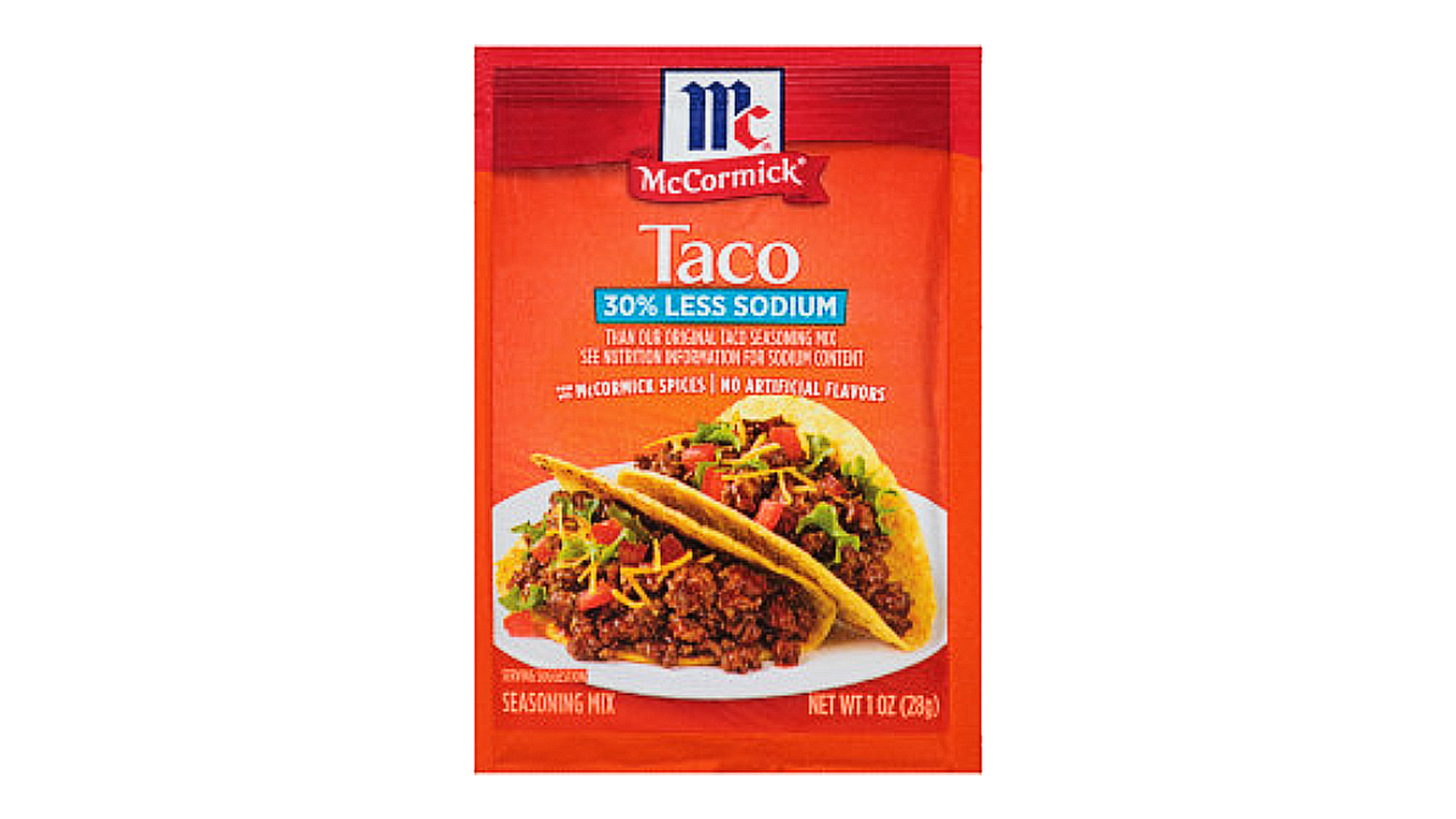 Mccormick 30 Less Sodium Taco Seasoning Mix Mccormick
