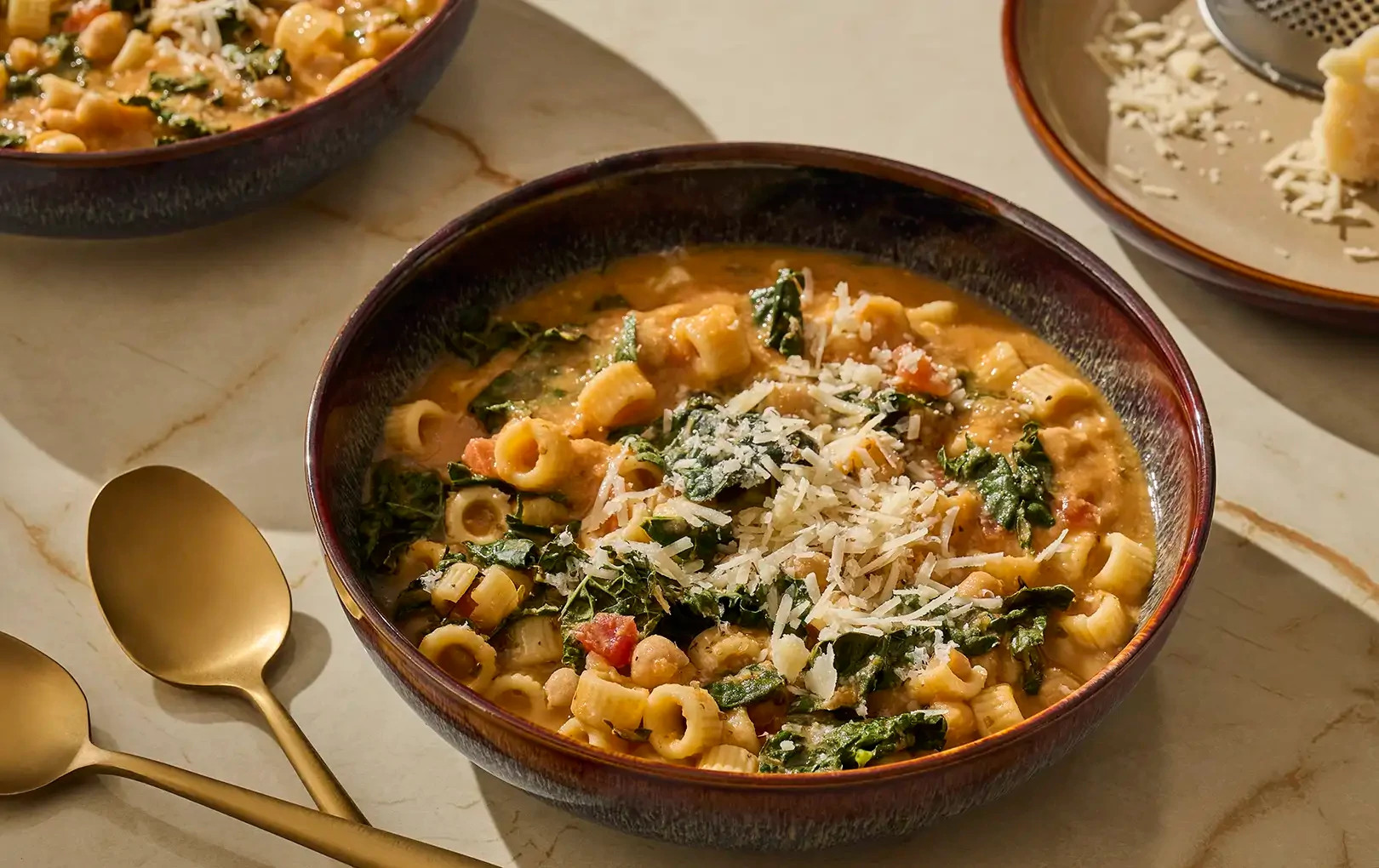 Tuscan Pasta and Chickpea Soup