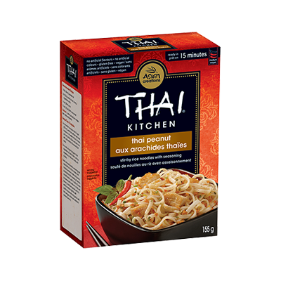 Thai Peanut Stir-Fry Rice Noodles with Seasoning