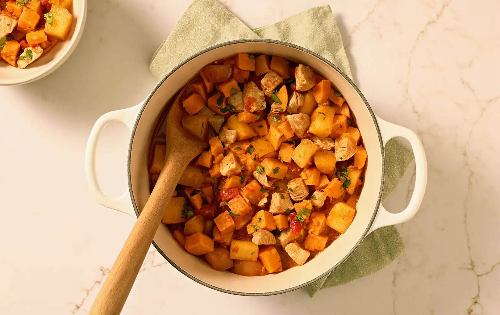 Chicken Chili with Apple and Sweet Potato