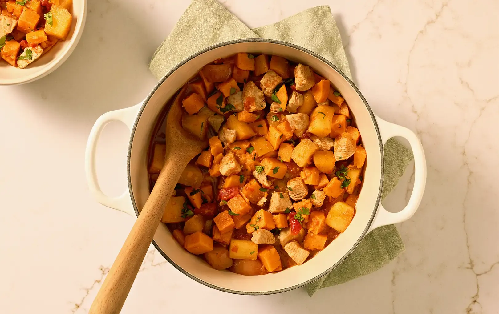 Chicken Chili with Apple and Sweet Potato