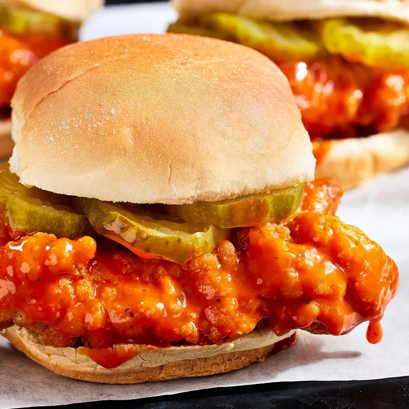 Franks RedHot Spicy Pickle Chicken Sliders