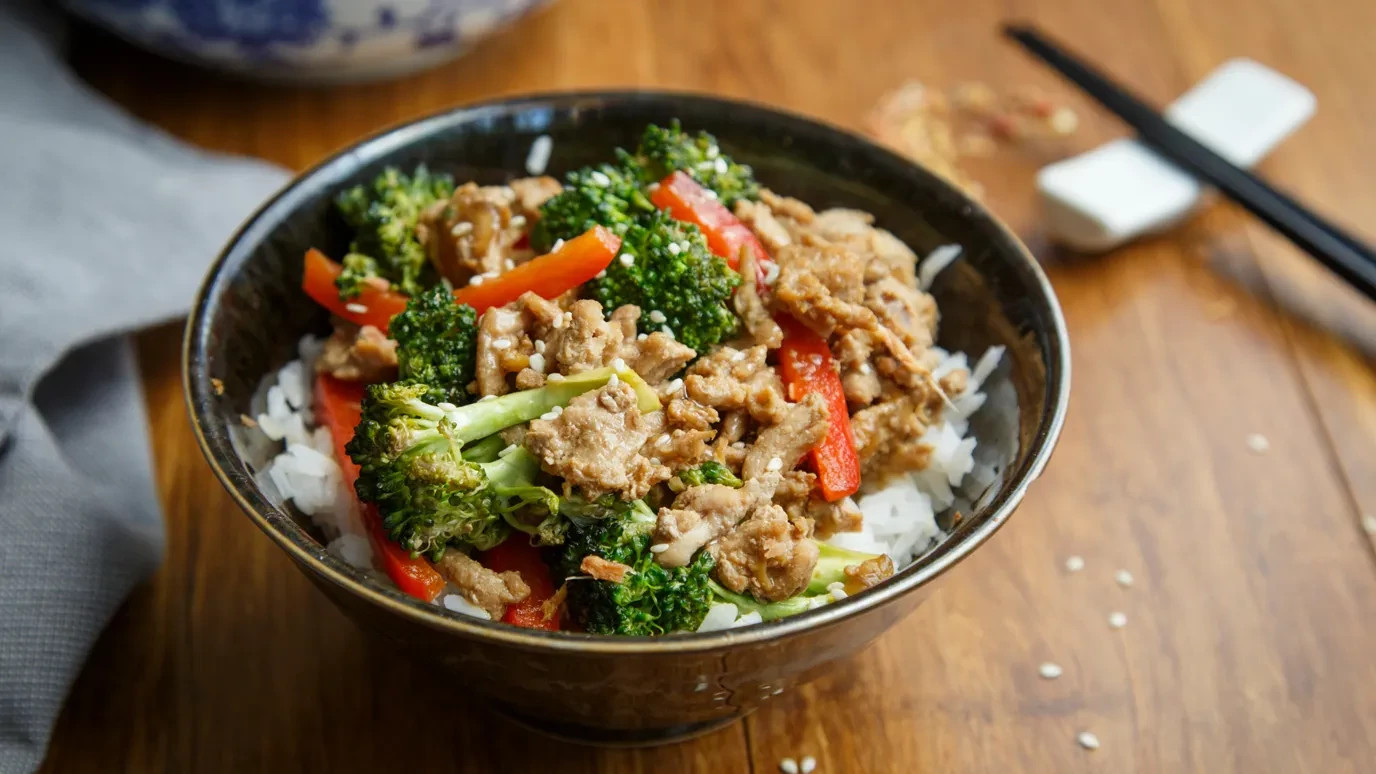 Turkey Ginger Teriyaki Bowl
