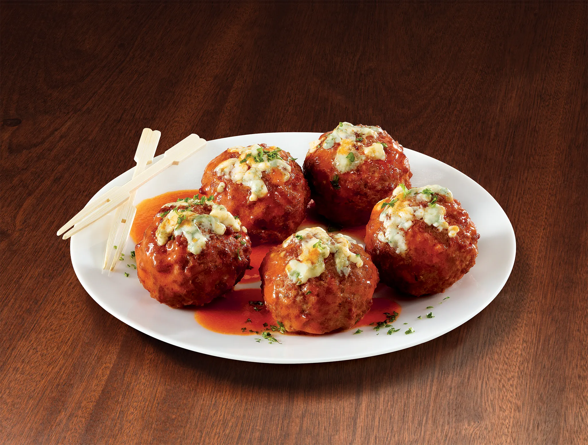 Buffalo Blue Cheese Meatballs