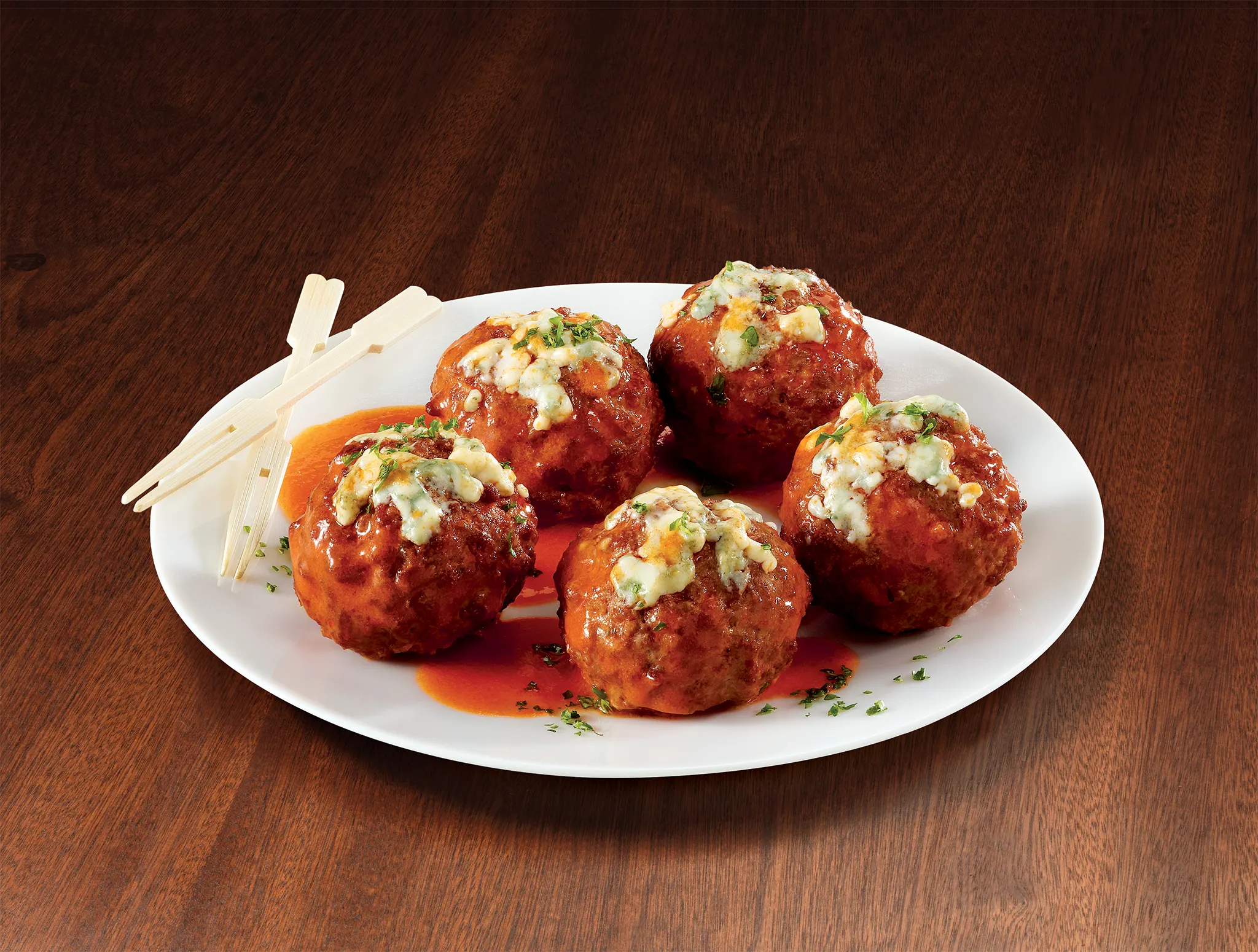 Buffalo Blue Cheese Meatballs