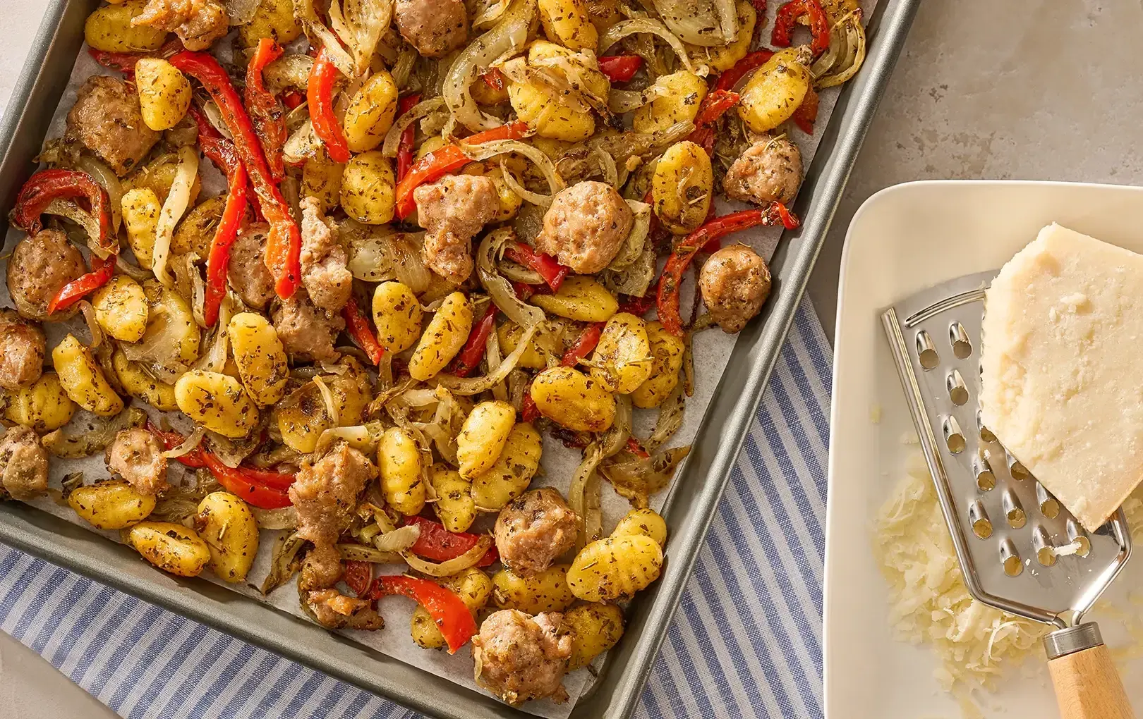 Sheet Pan Gnocchi with Sausage