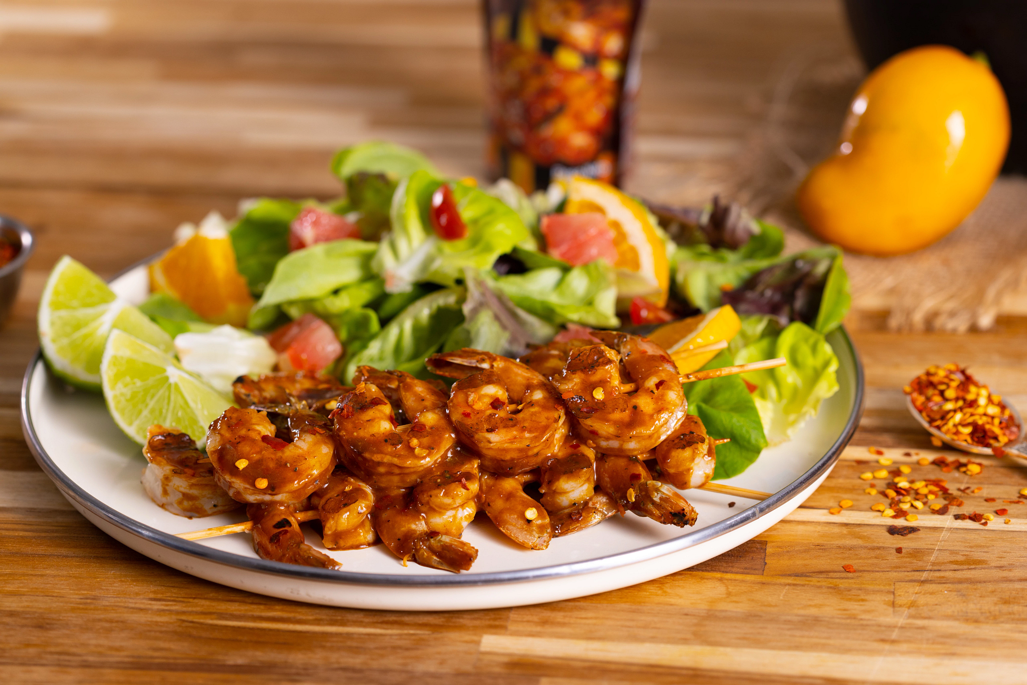 Pinchos de Camarones