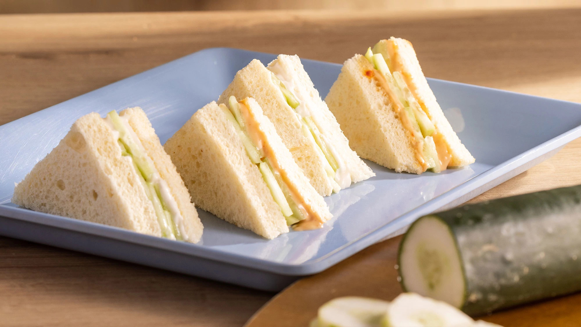 Sándwich de Pepino al Limón