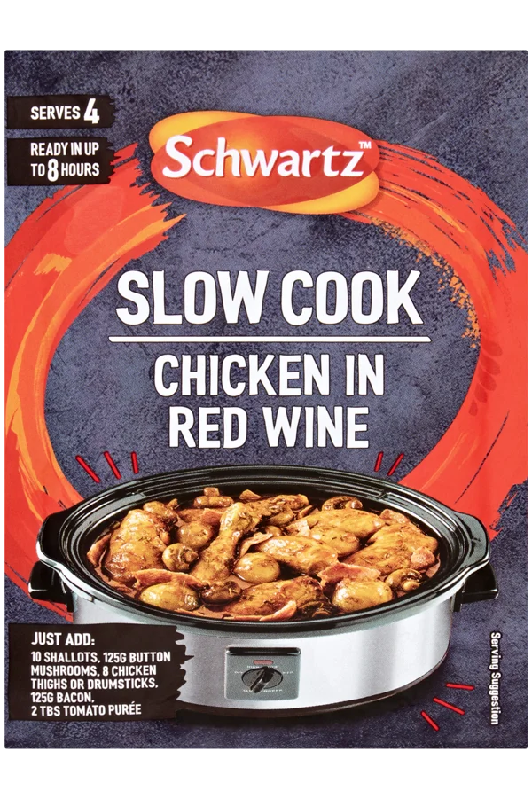 Slow Cookers Chicken in Red Wine Recipe Mix
